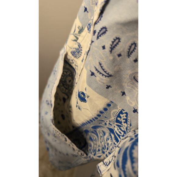 Etro Milan paisley denim bandana southwestern patchwork print jacket 48 Italy - Picture 9 of 13